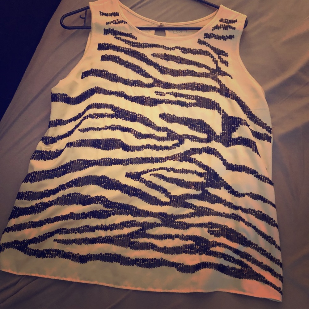 Ann Taylor Loft sequin top